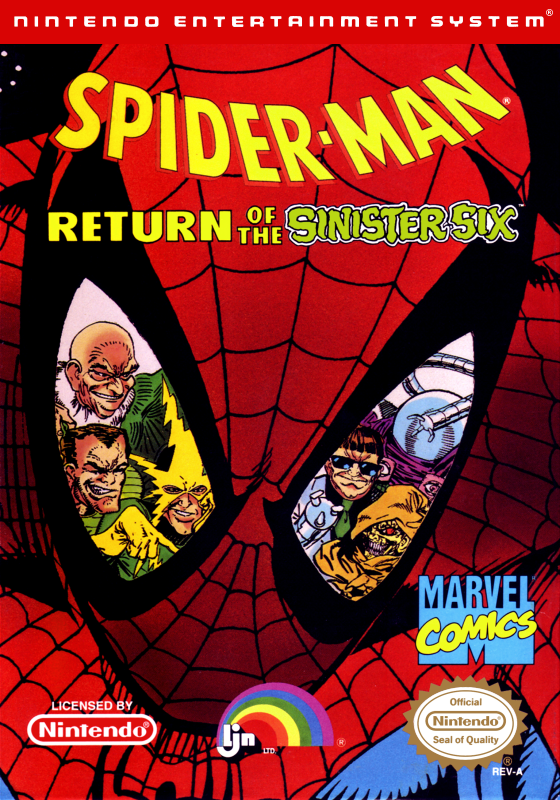 Spider Man Return Of The Sinister Six (Usa) Nes Print Poster