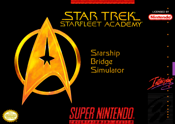 Star Trek Starfleet Academy Starship Bridge Simulator (Usa) Snes Print Poster