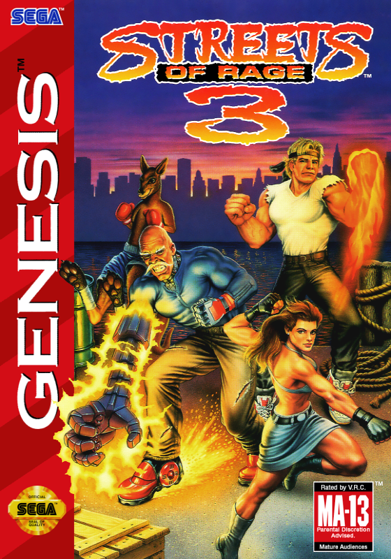 Streets Of Rage 3 (Usa) Genesis Print Poster