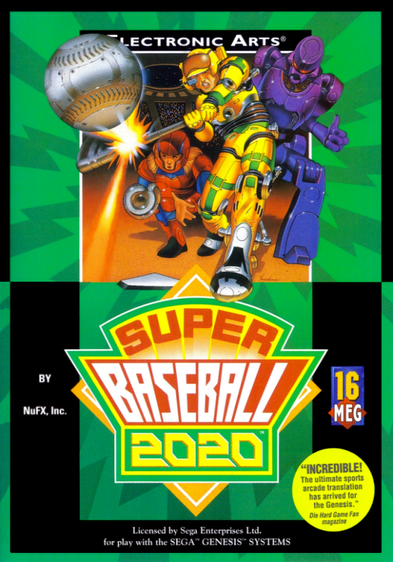 Super Baseball 2020 (Usa) Genesis Print Poster