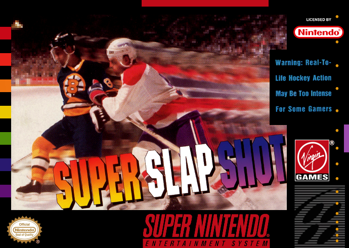 Super Slap Shot (Usa) Snes Print Poster