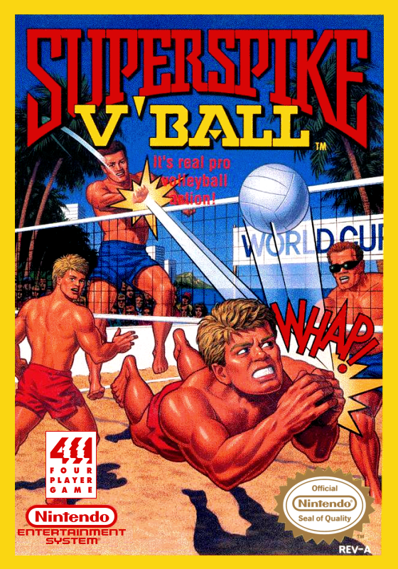 Super Spike V Ball (Usa) Nes Print Poster