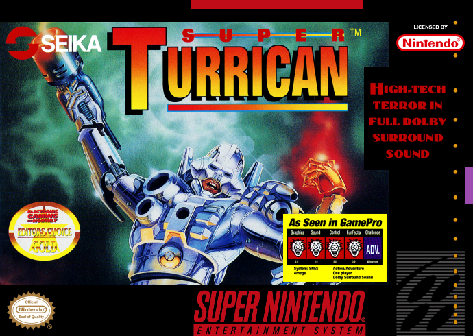 Super Turrican (Usa) Snes Print Poster