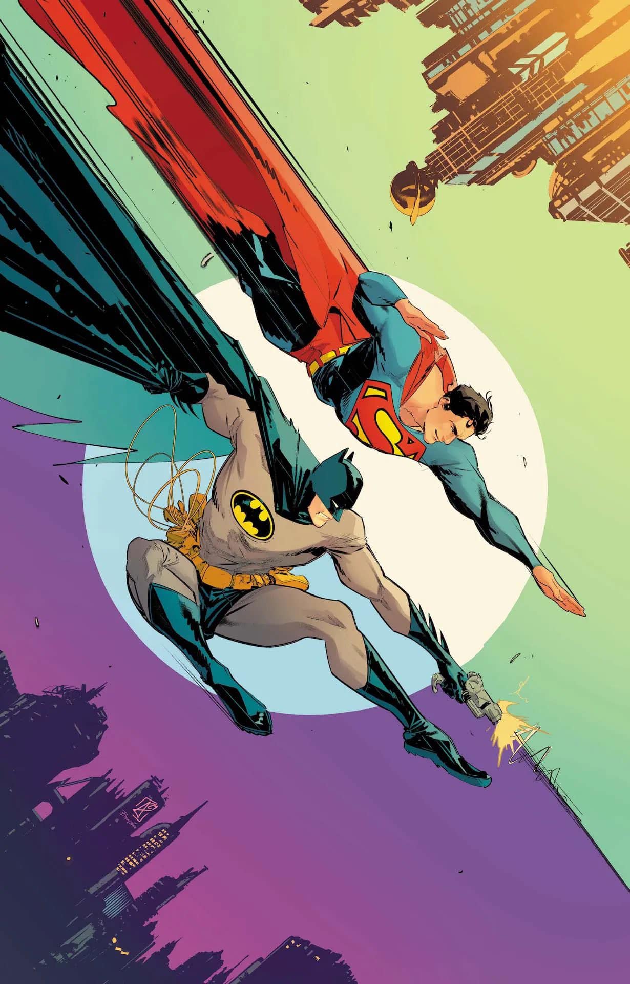 Superheroes Batman Vs Superman Action Scene Print Poster
