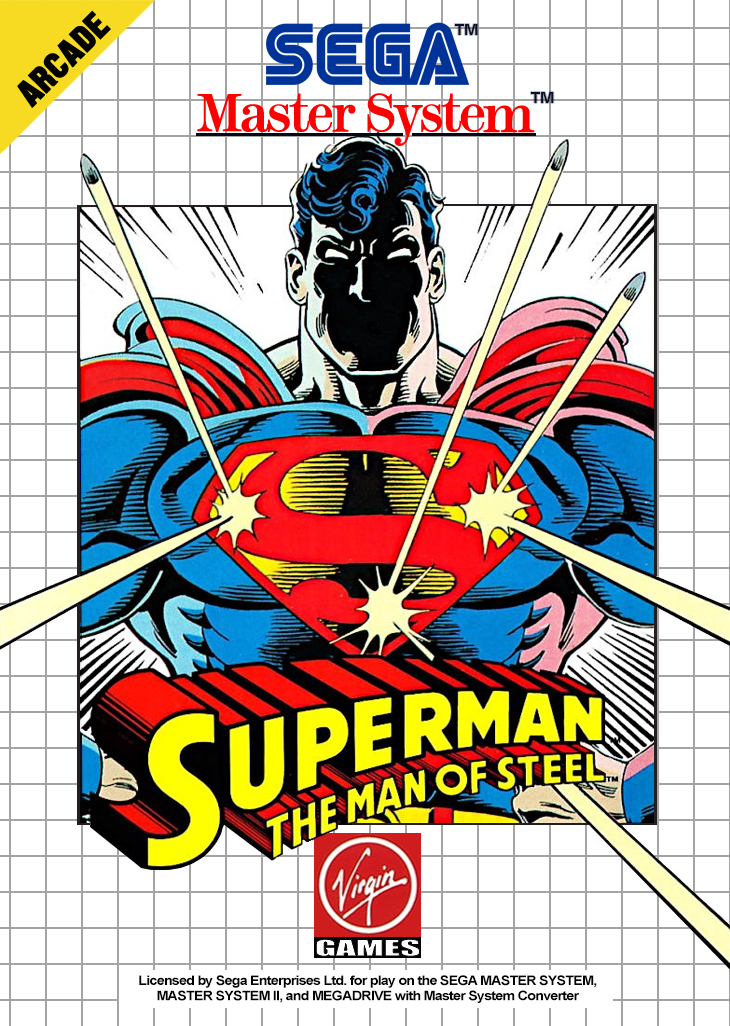 Superman The Man Of Steel Sega Master System Print Poster