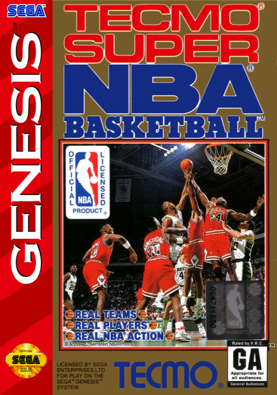 Tecmo Super Nba Basketball (Usa) Genesis Print Poster