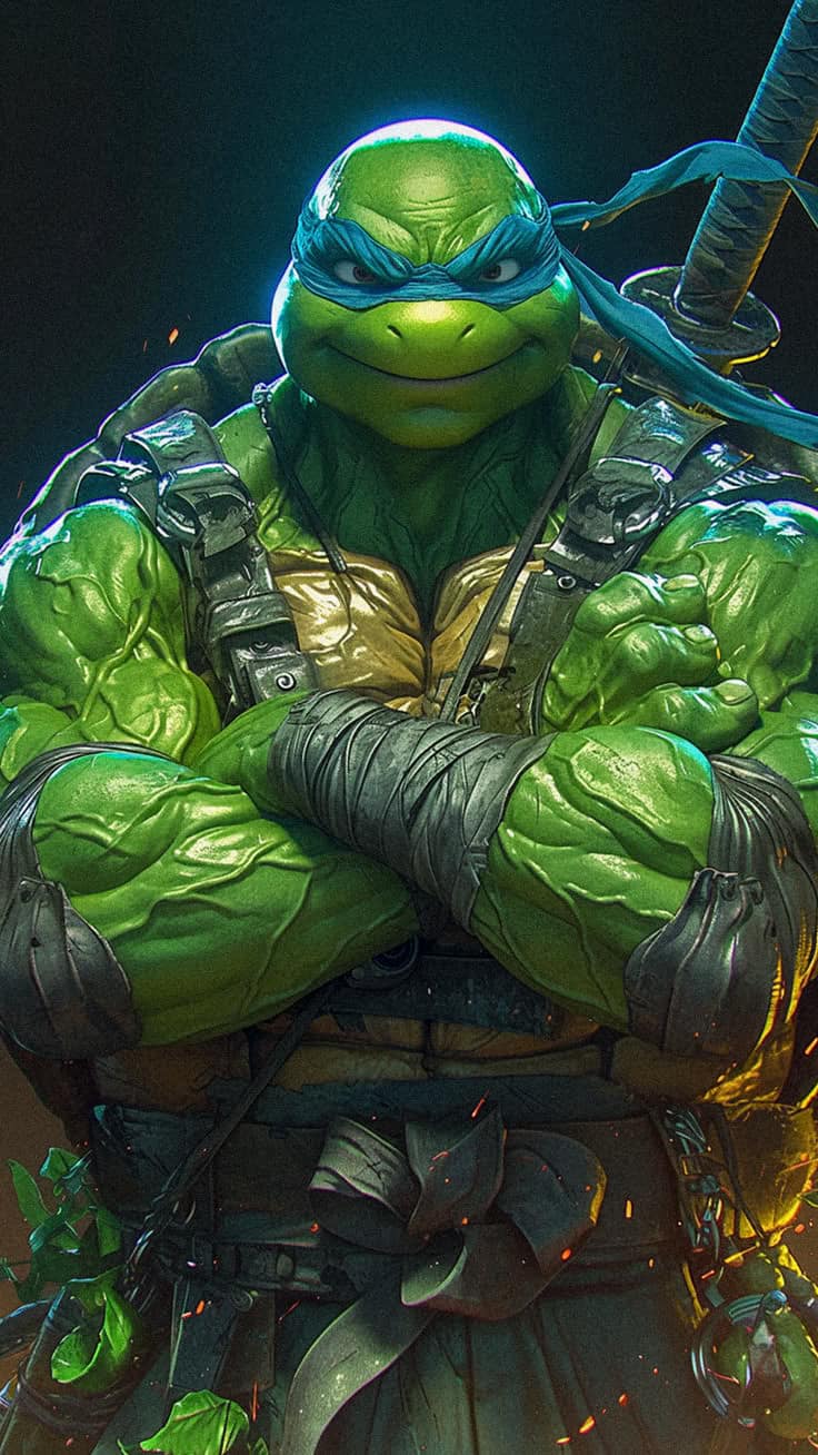 Teenage Mutant Ninja Turtle Donatello Portrait Print Poster
