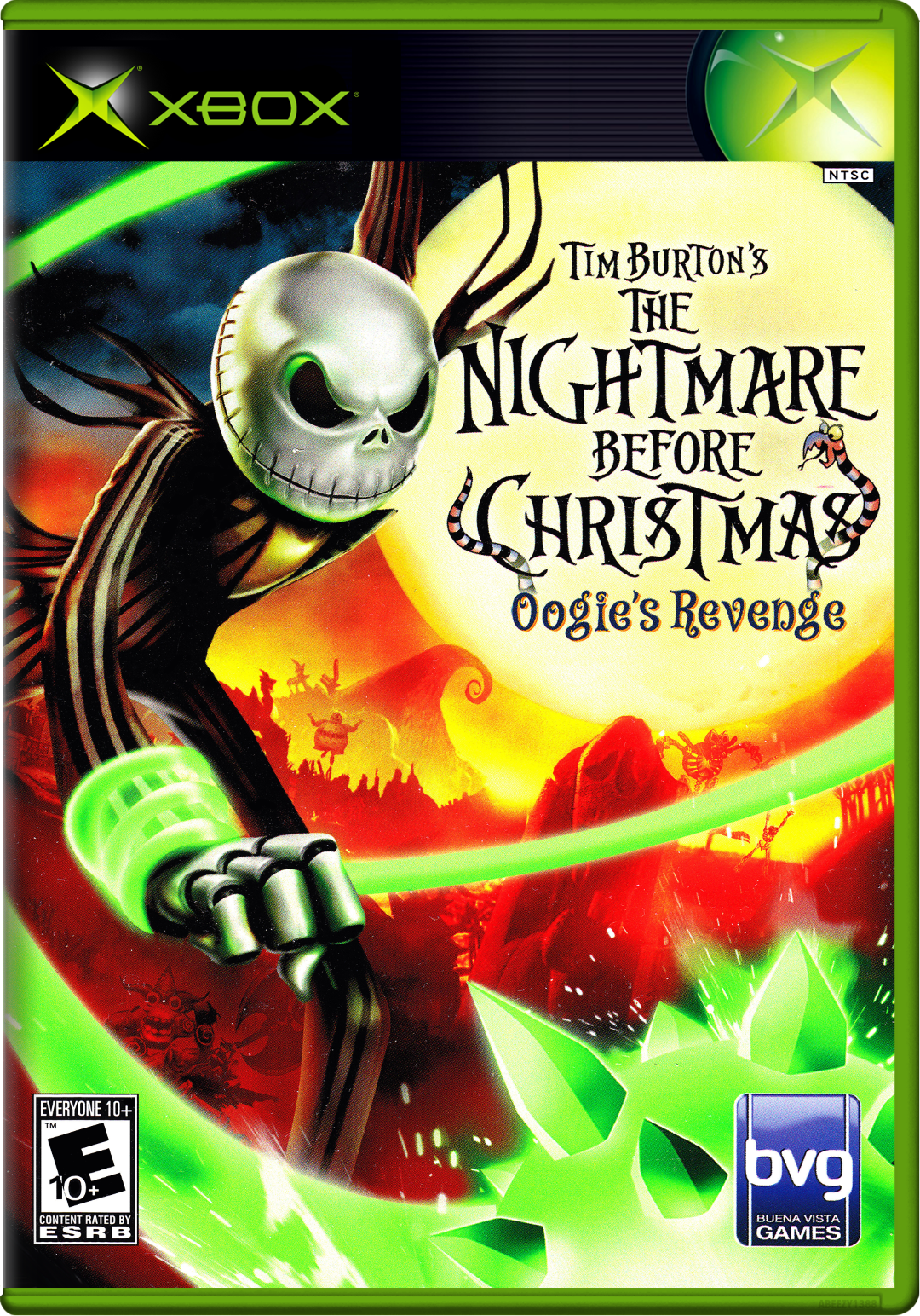 Tim Burton'S The Nightmare Before Christmas Oogie'S Revenge Xbox Print Poster
