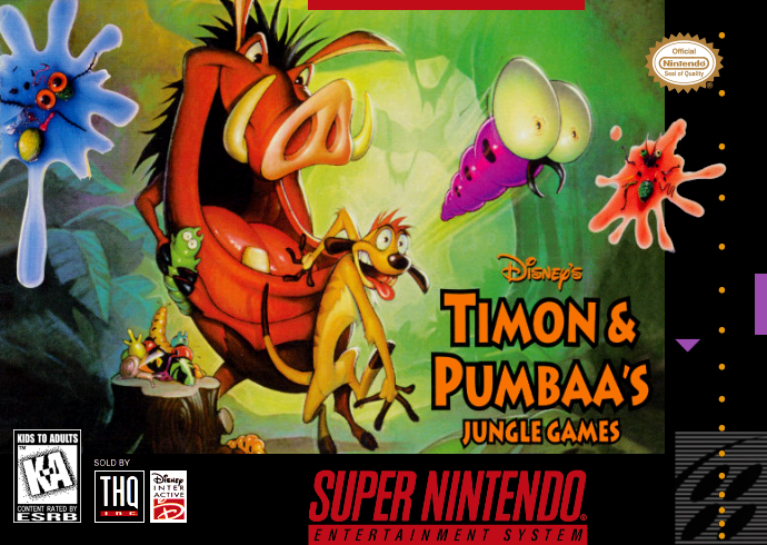 Timon & Pumbaa S Jungle Games (Usa) Snes Print Poster