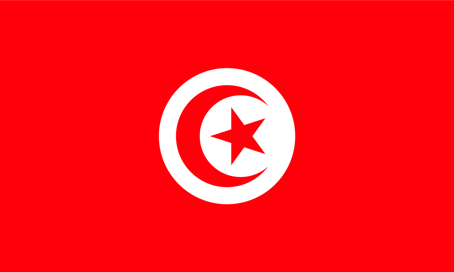 Tunisia Flag Print Poster