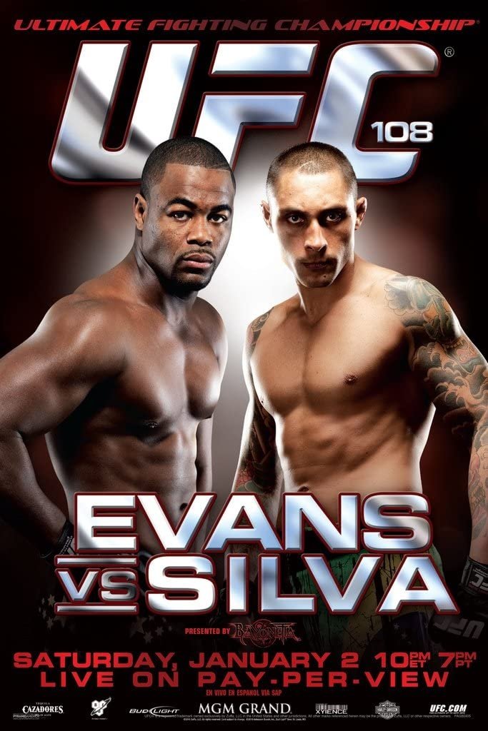 UFC 108 Evans Vs. Silva Poster Print