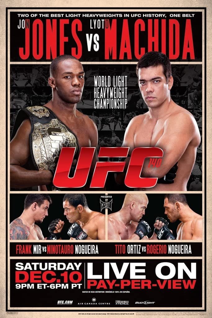 UFC 140 Jones Vs. Machida Poster Print