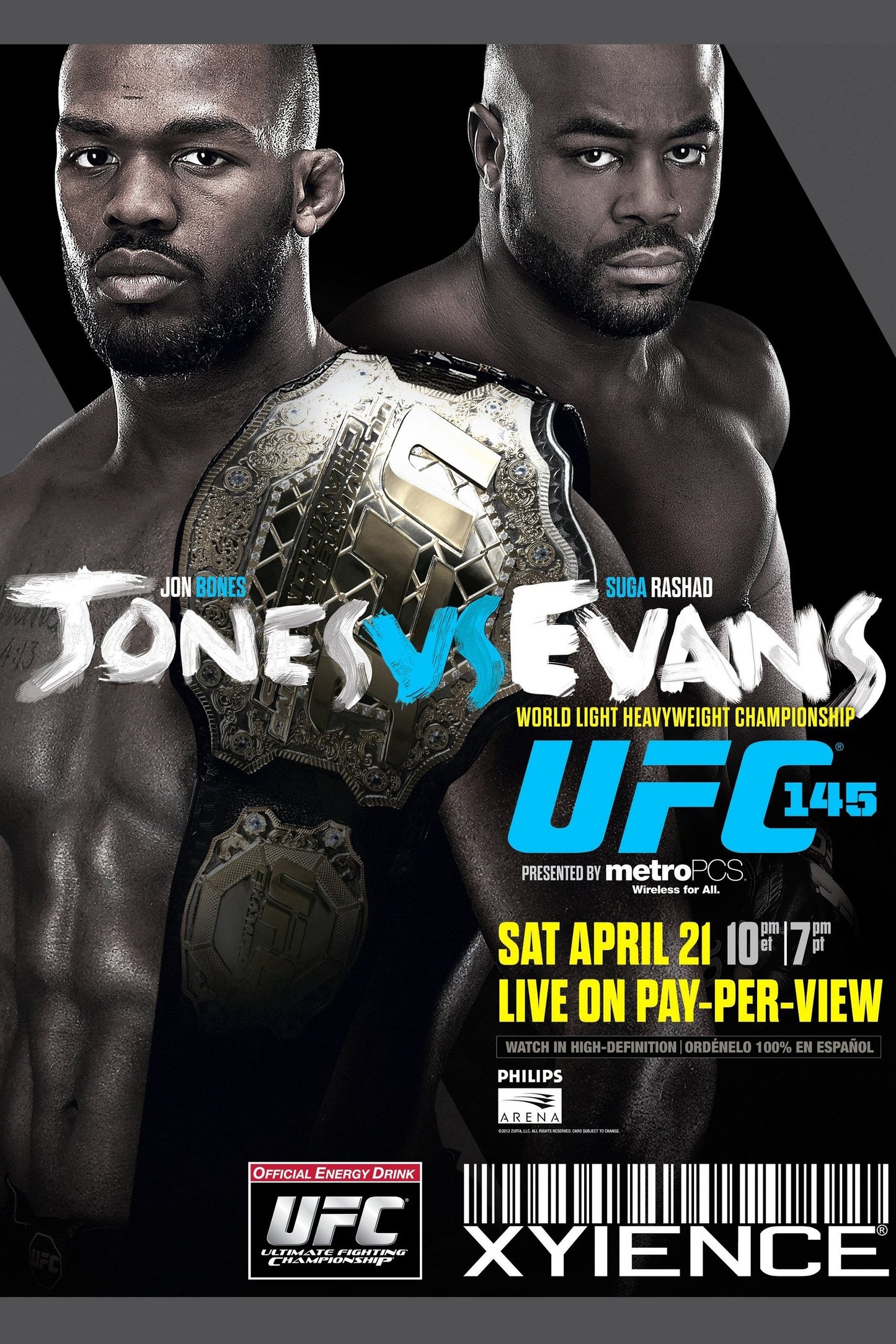 UFC 145 Jones Vs. Evans Poster Print