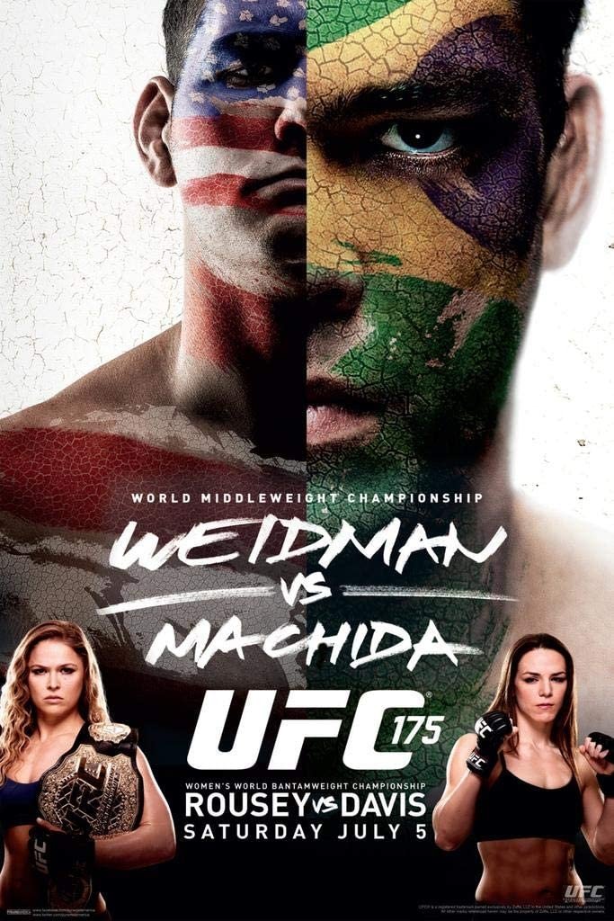 UFC 175 Weidman Vs. Machida Poster Print