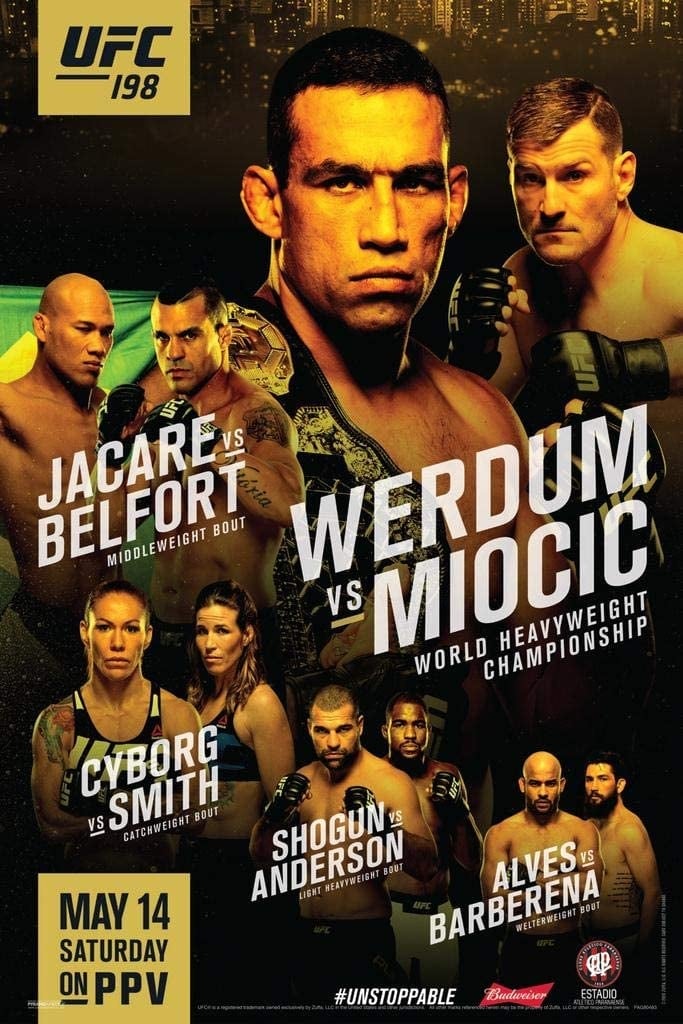 UFC 198 Werdum Vs. Miocic Poster Print