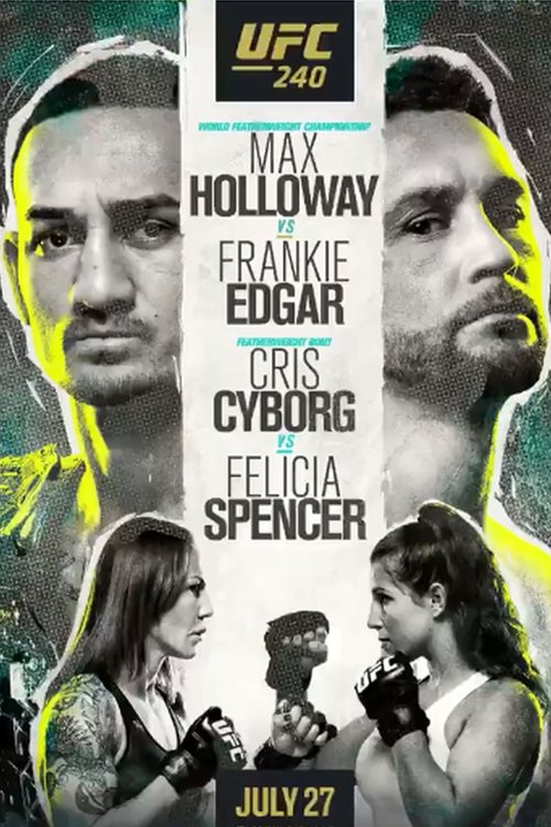 UFC 240 Holloway Vs. Edgar Poster Print