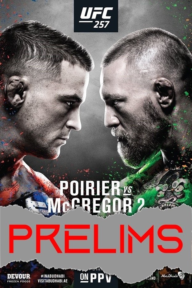 UFC 257 Poirier Vs. Mcgregor 2 Prelims Poster Print