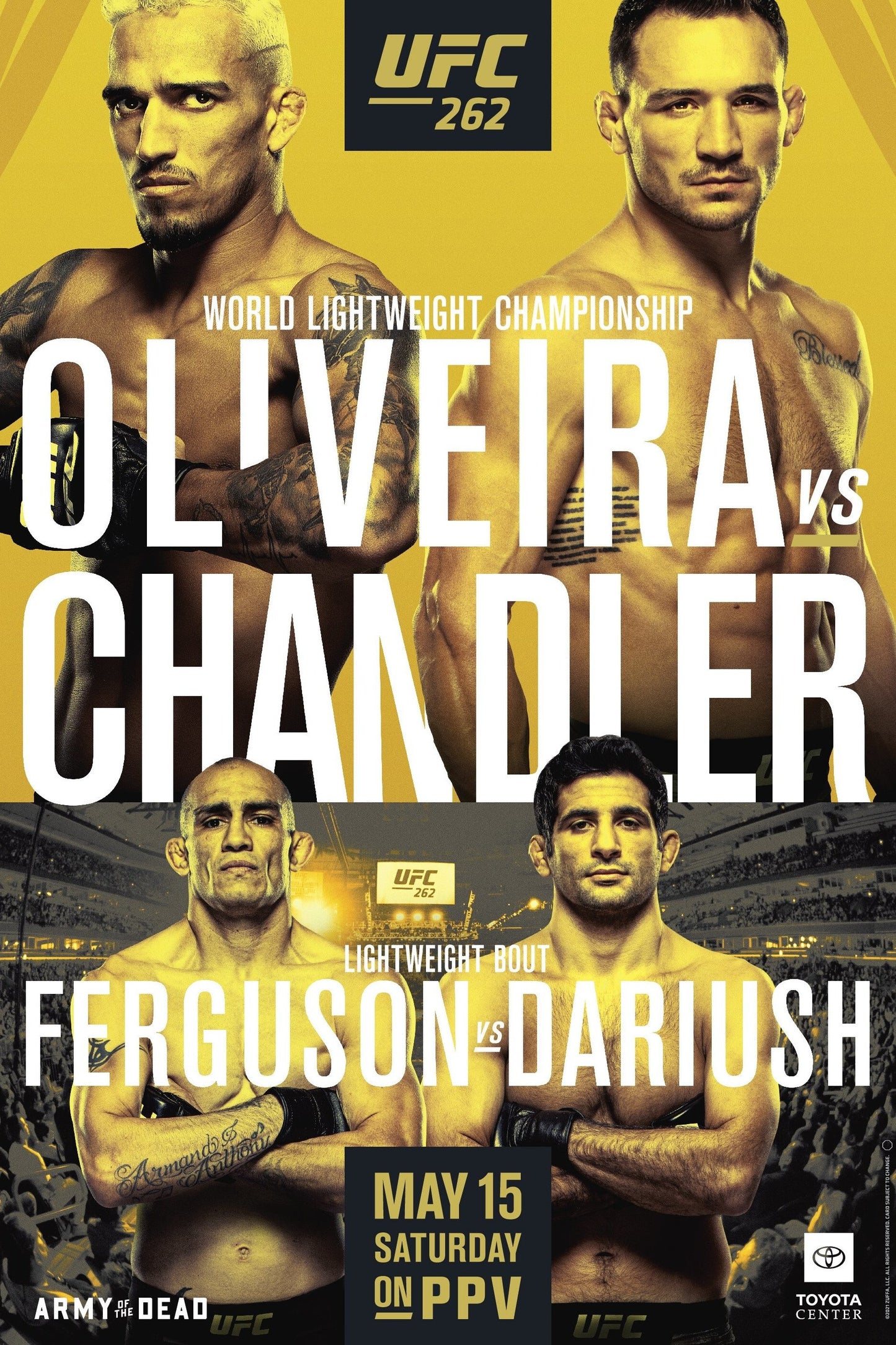 UFC 262 Oliveira Vs. Chandler Poster Print