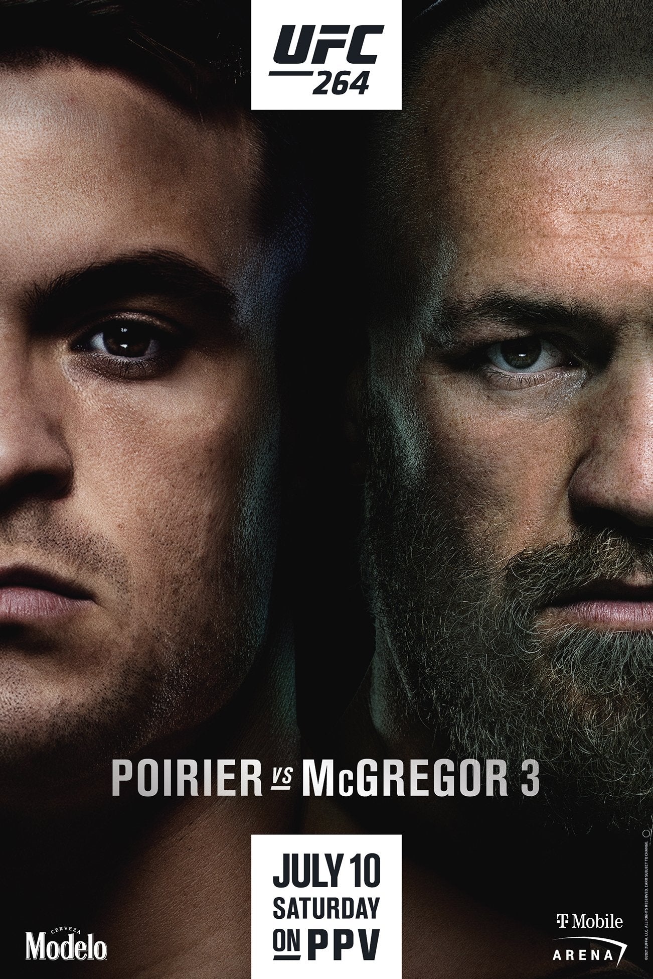 UFC 264 Poirier Vs. Mcgregor 3 Poster Print