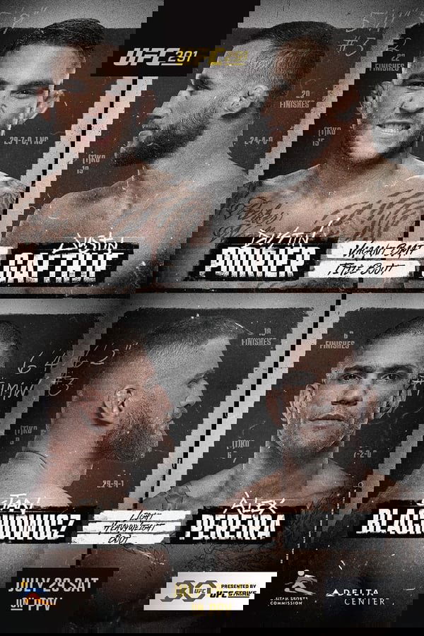 UFC 291 Countdown Poster Print