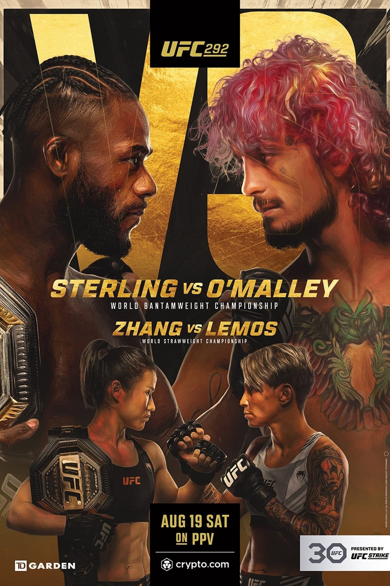 UFC 292 Countdown Poster Print