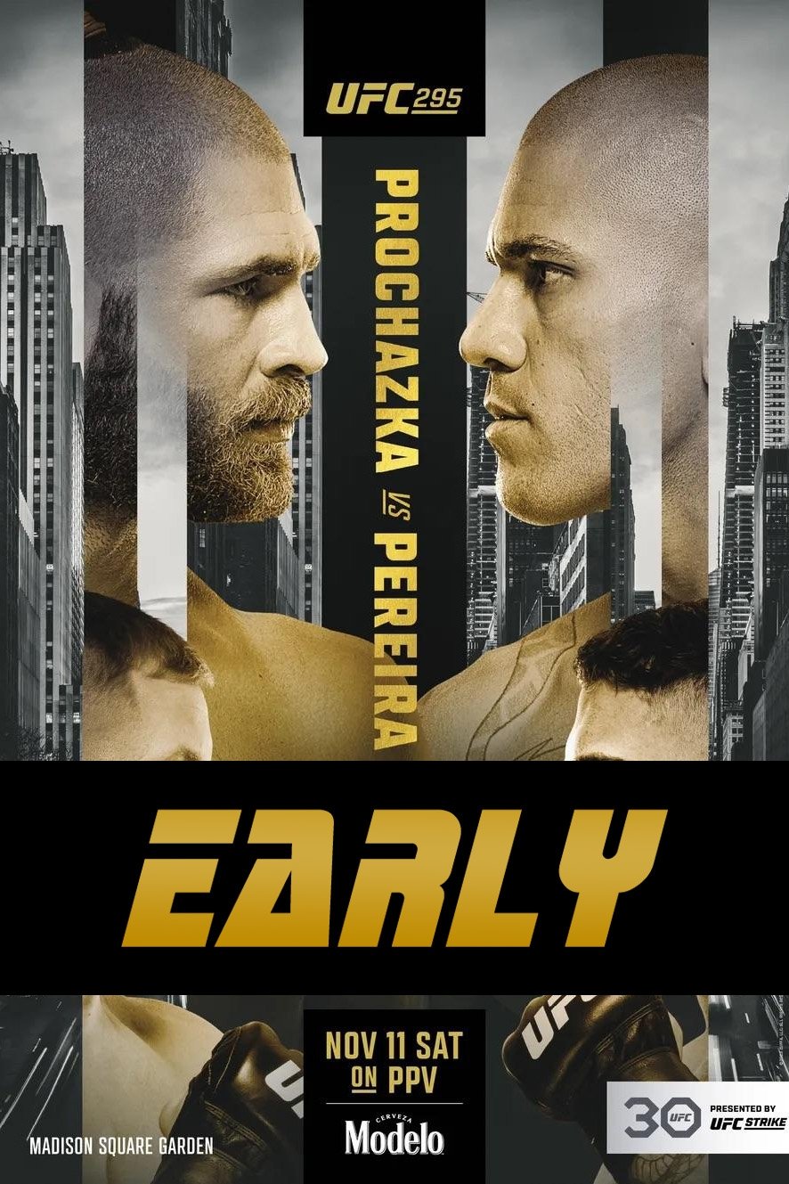 UFC 295 Prochazka Vs. Pereira Early Prelims Poster Print