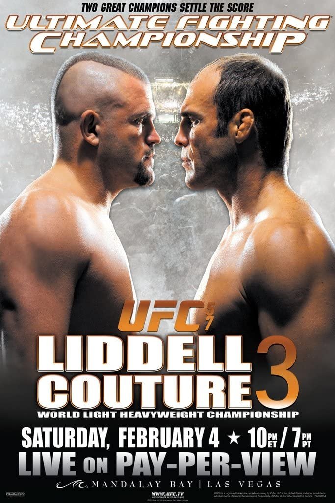 UFC 57 Liddell Vs. Couture 3 Poster Print