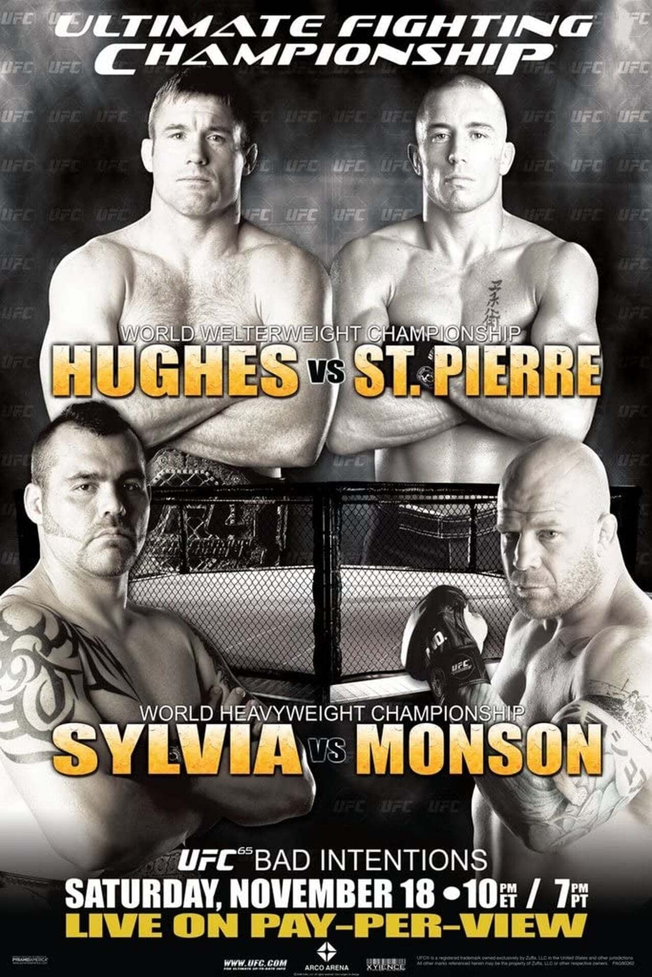 UFC 65 Prelims Poster Print