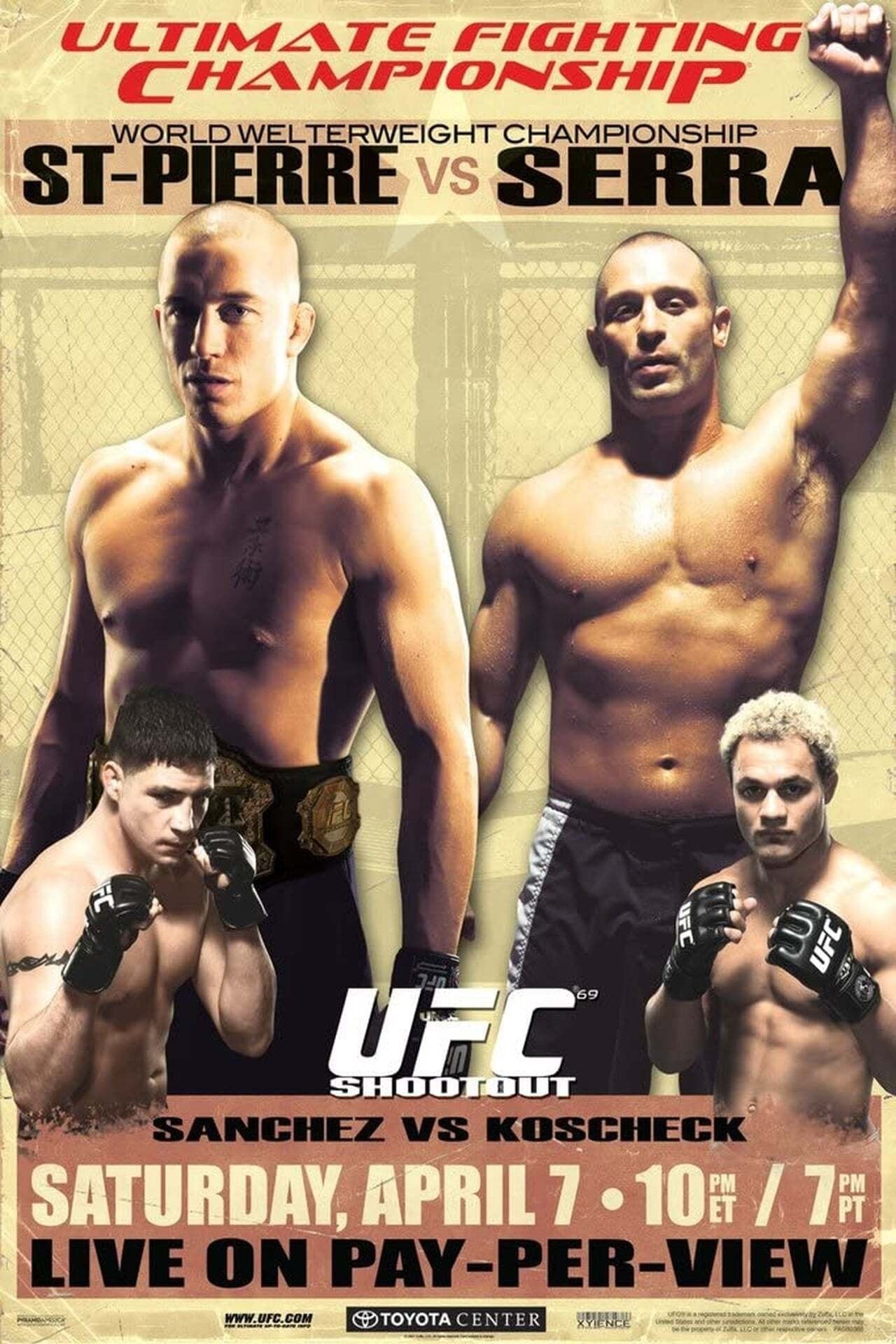 UFC 69 Prelims Poster Print