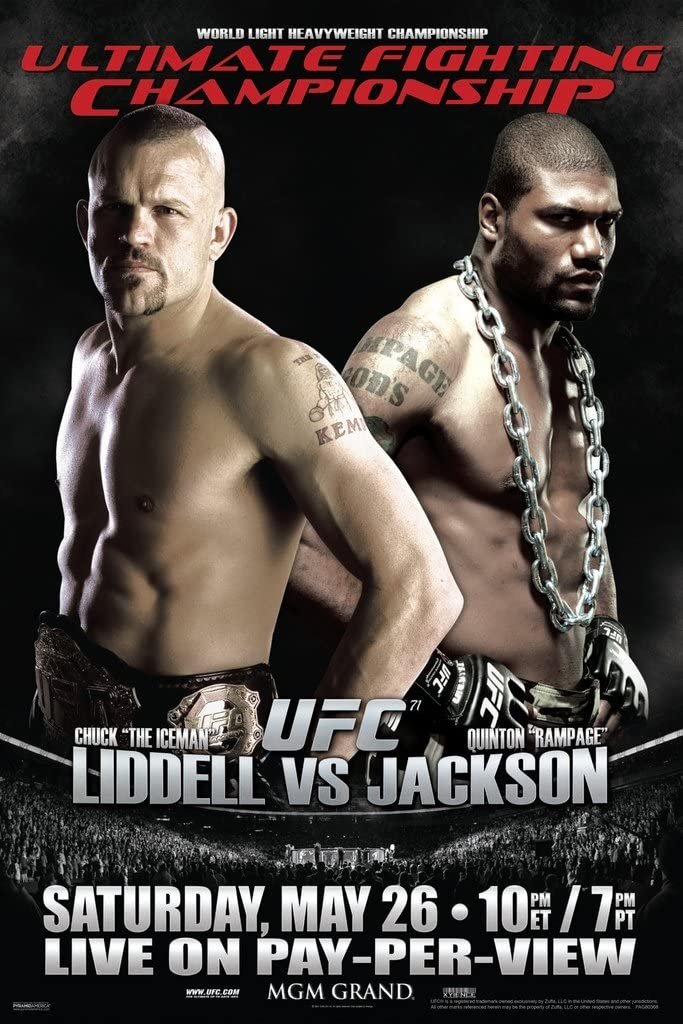 UFC 71 Liddell Vs. Jackson Poster Print