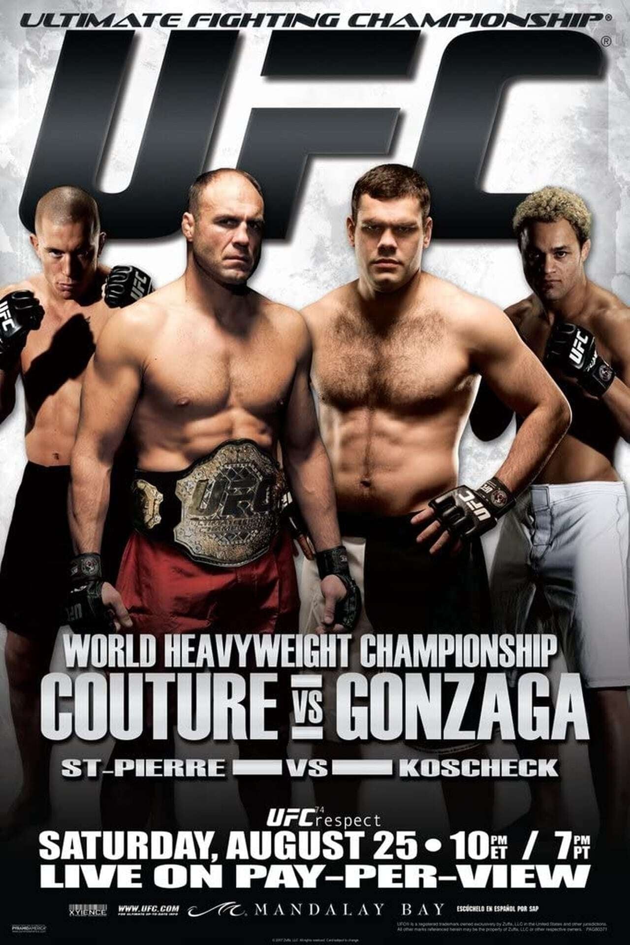 UFC 74 Prelims Poster Print