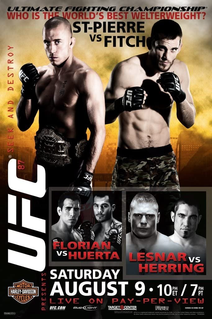 UFC 87 Seek And Destroy Poster Print