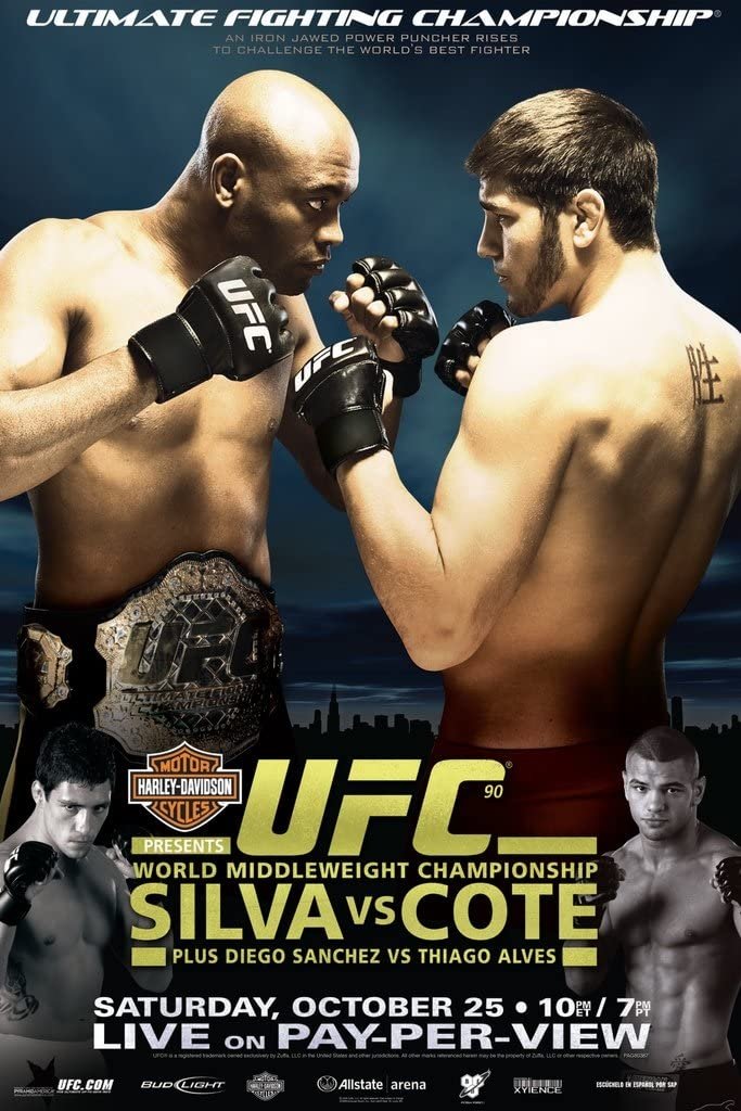 UFC 90 Silva Vs. Cote Poster Print