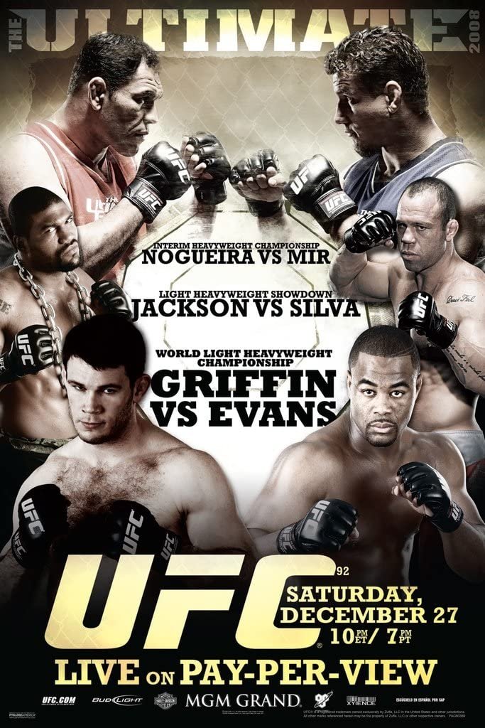 UFC 92 The Ultimate 2008 Poster Print