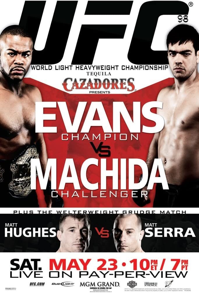UFC 98 Evans Vs. Machida Poster Print