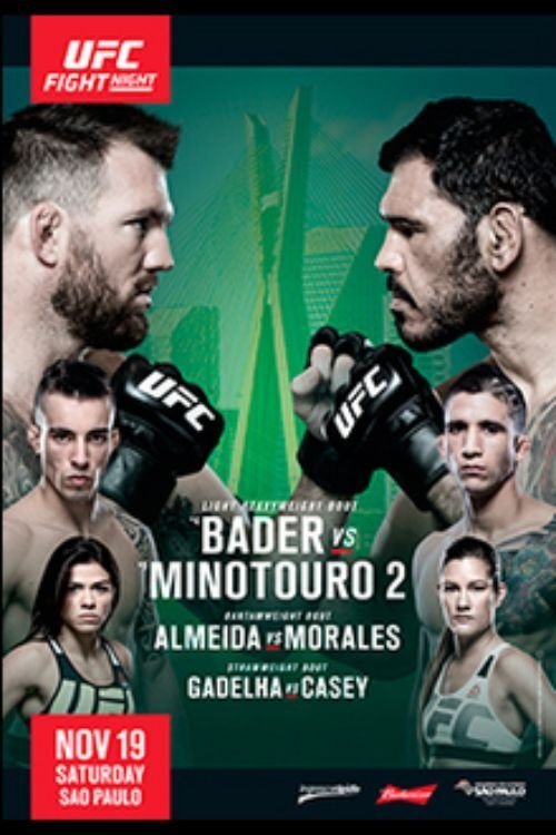 UFC Fight Night 100 Bader Vs. Nogueira 2 Poster Print