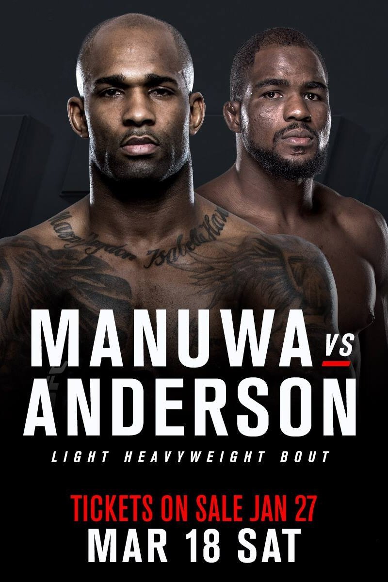 UFC Fight Night 107 Manuwa Vs. Anderson Poster Print