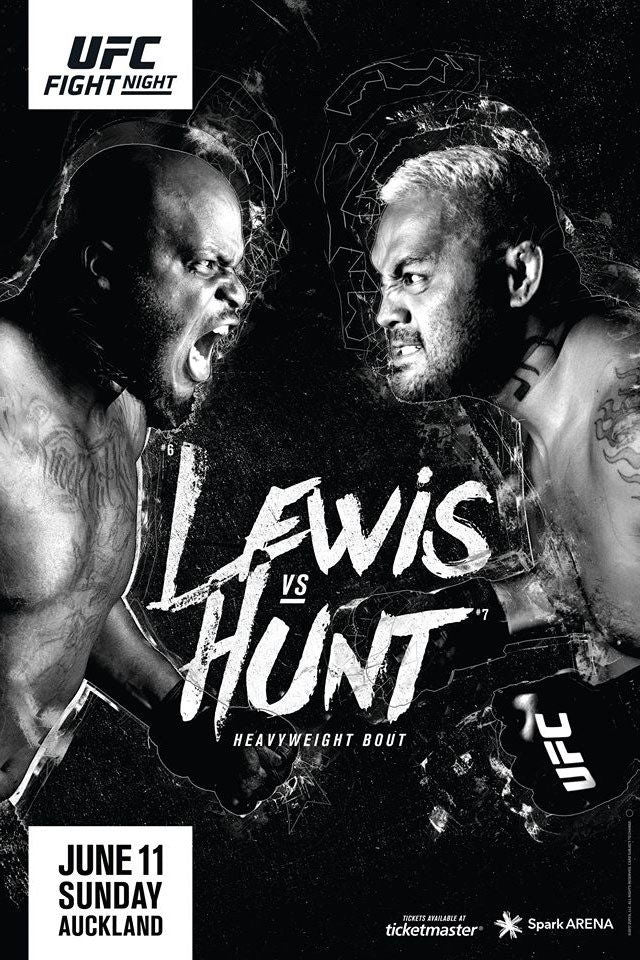 UFC Fight Night 110 Lewis Vs. Hunt Poster Print