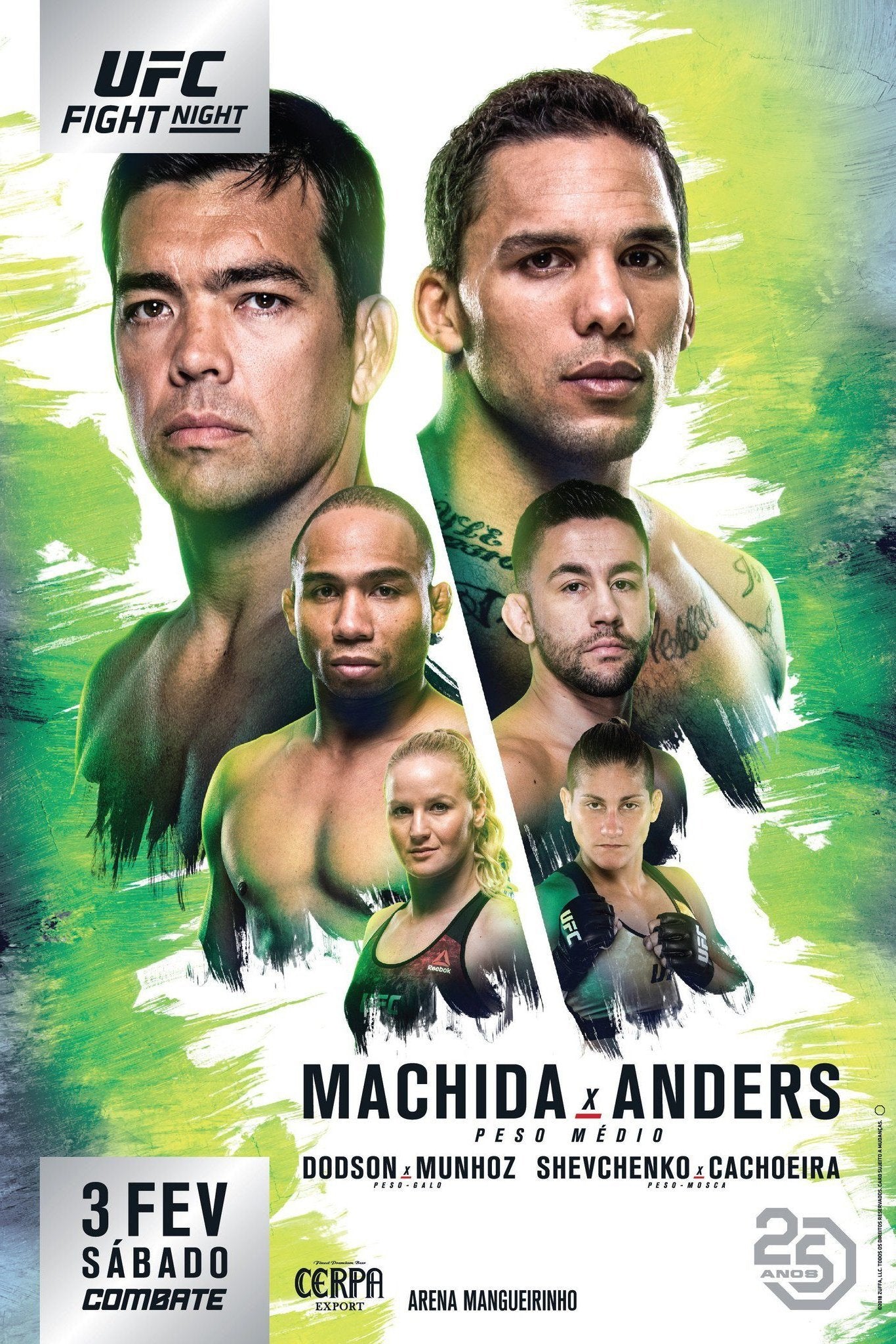 UFC Fight Night 125 Machida Vs. Anders Poster Print