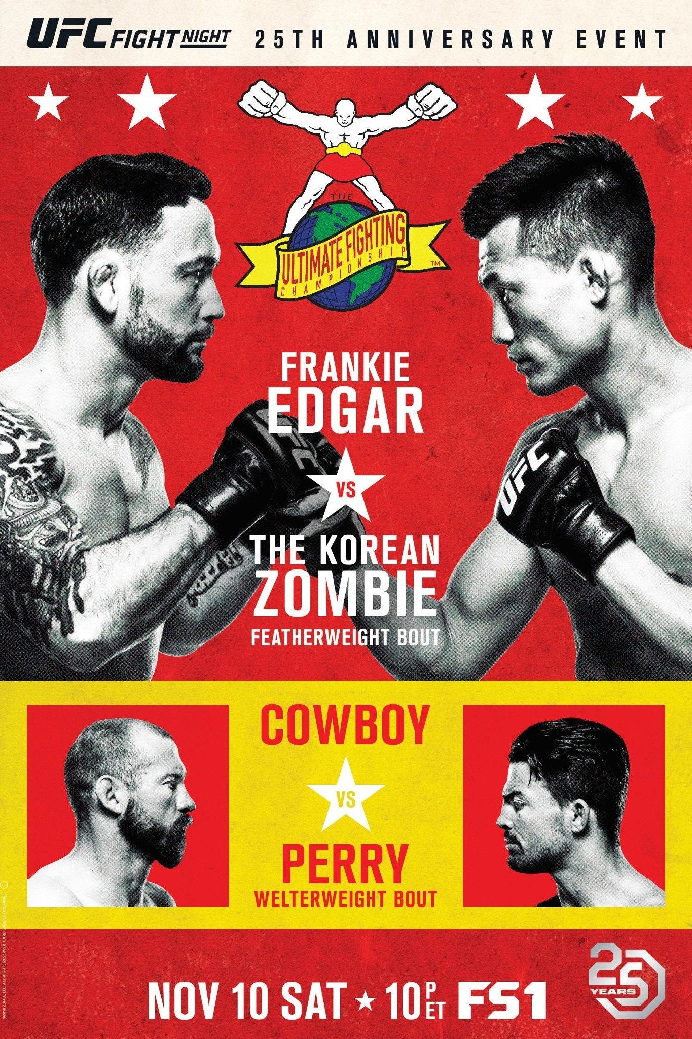 UFC Fight Night 139 Korean Zombie Vs Rodriguez Poster Print