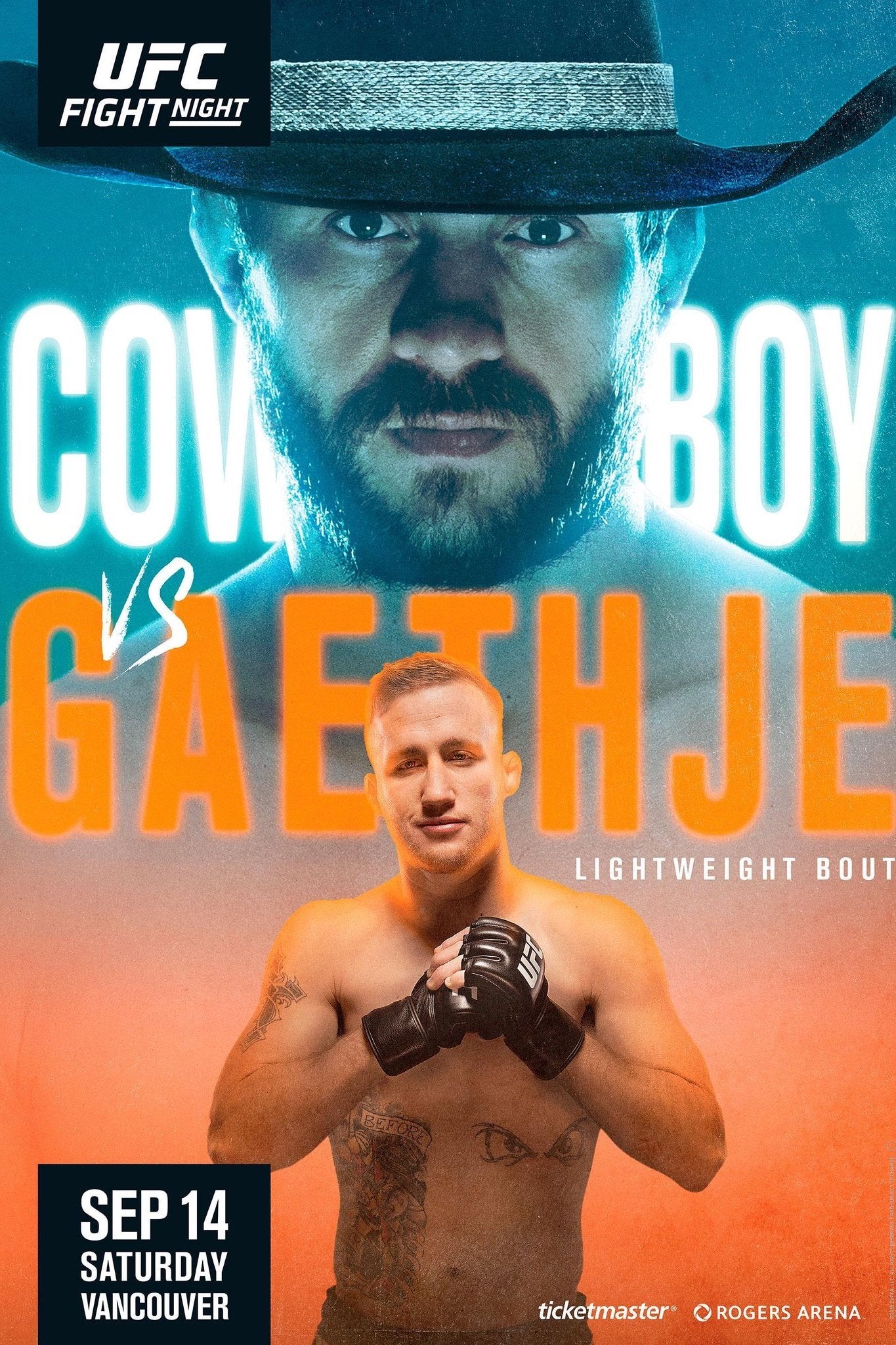 UFC Fight Night 158 Cerrone Vs. Gaethje Poster Print