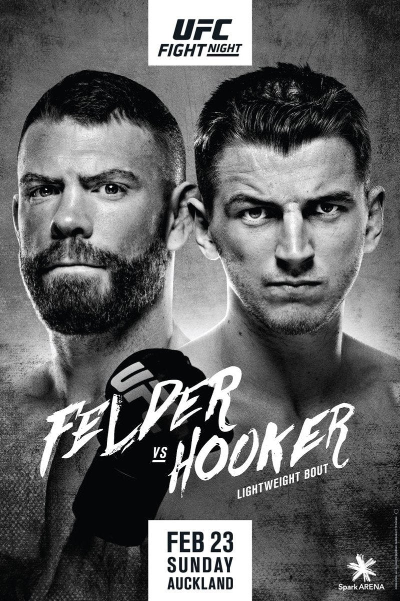 UFC Fight Night 168 Felder Vs Hooker Poster Print