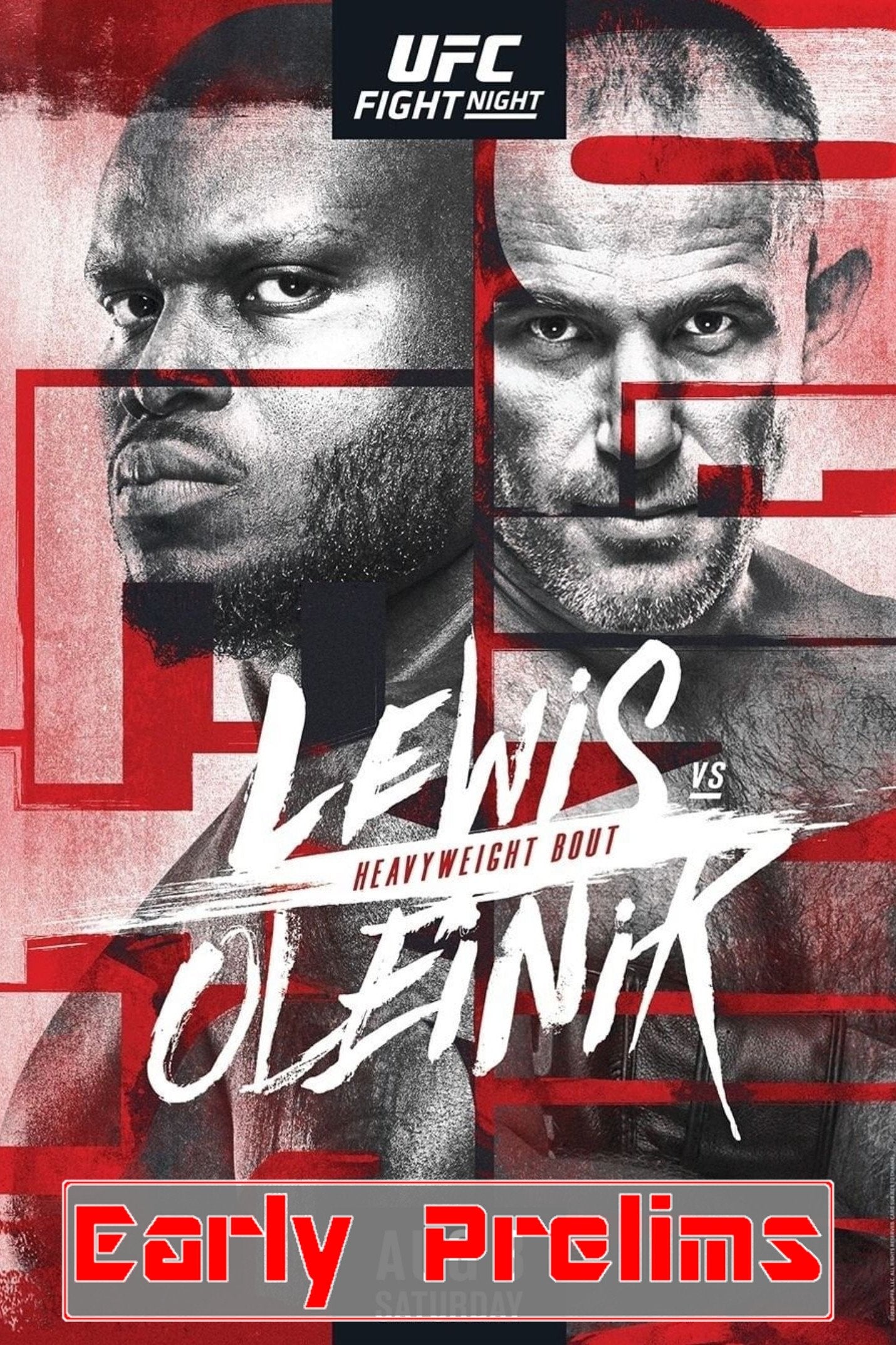 UFC Fight Night 174 Lewis Vs. Oleinik Early Prelims Poster Print