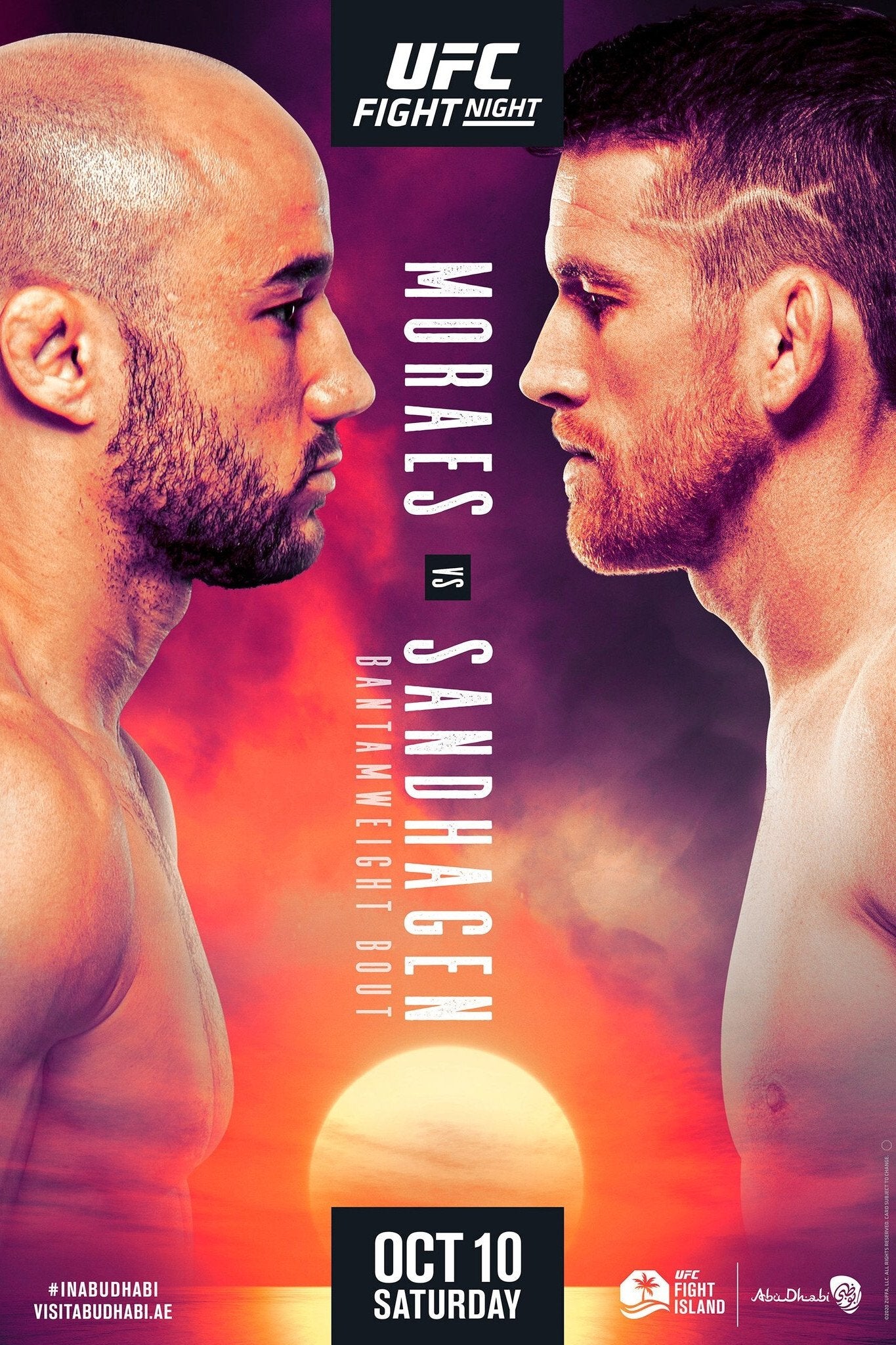 UFC Fight Night 179 Moraes Vs. Sandhagen Poster Print