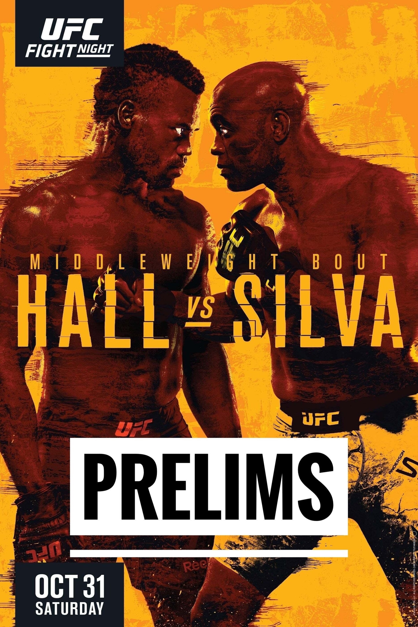 UFC Fight Night 181 Hall Vs. Silva Prelims Poster Print