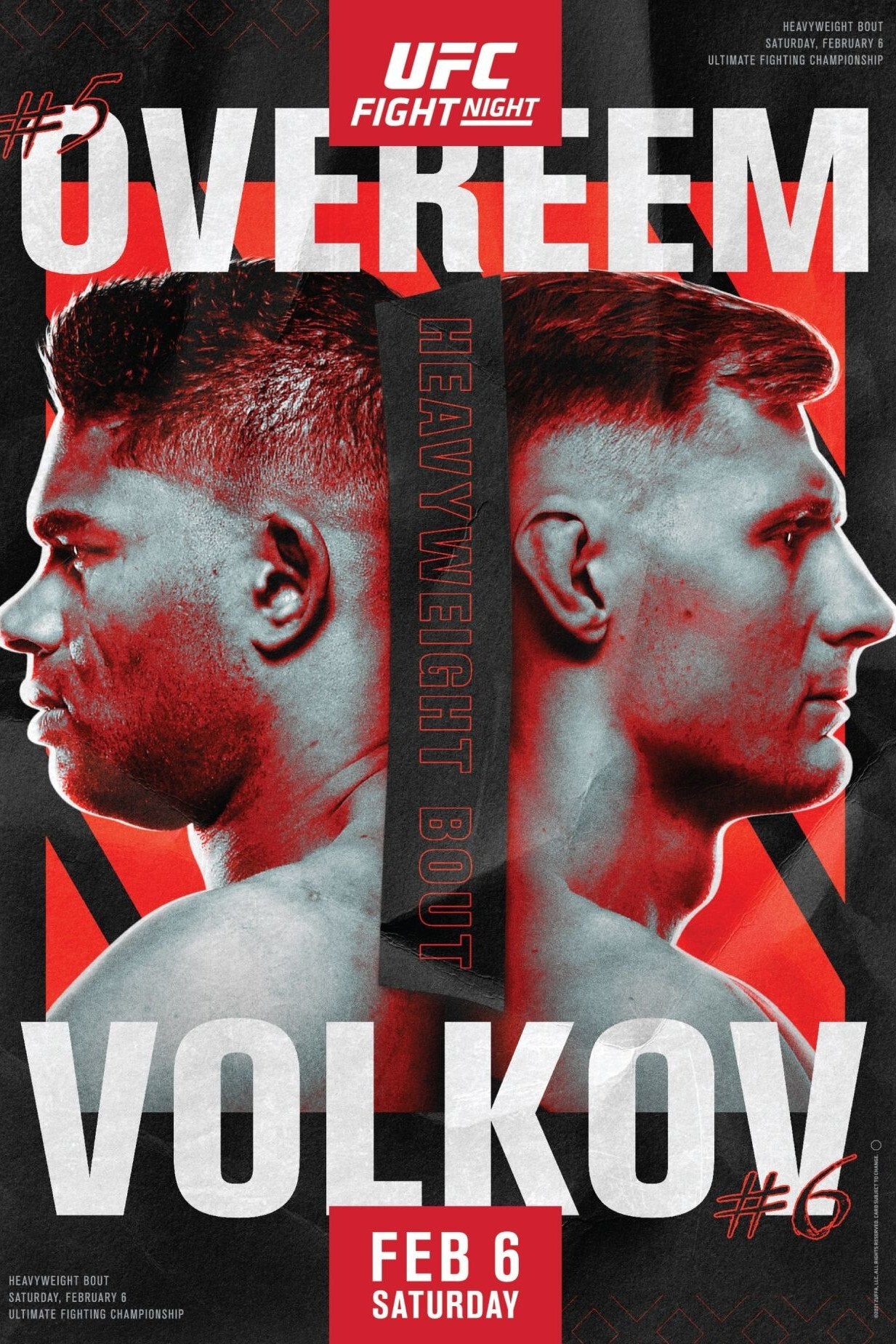 UFC Fight Night 184 Overeem Vs. Volkov Poster Print
