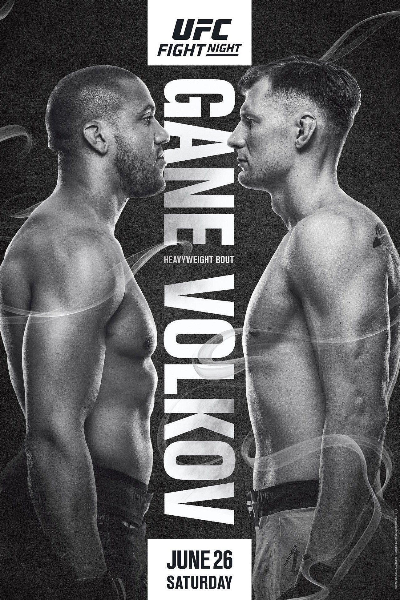 UFC Fight Night 190 Gane Vs. Volkov Poster Print