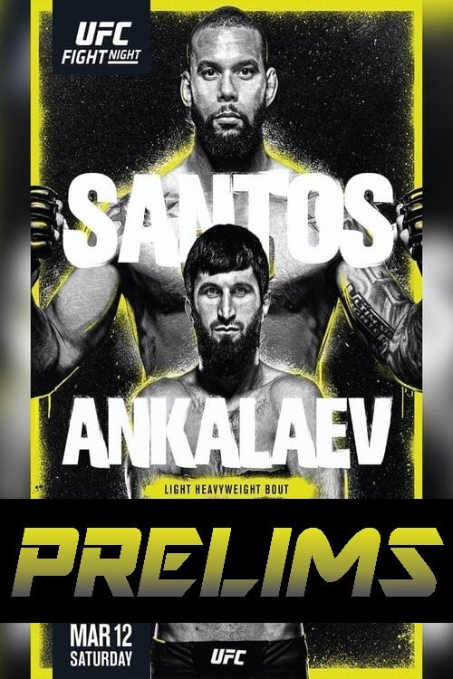UFC Fight Night 203 Santos Vs. Ankalaev Prelims Poster Print