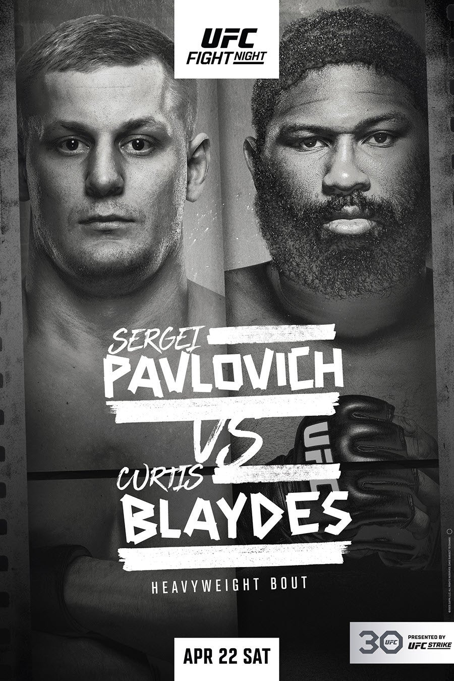 UFC Fight Night 222 Pavlovich Vs. Blaydes Poster Print