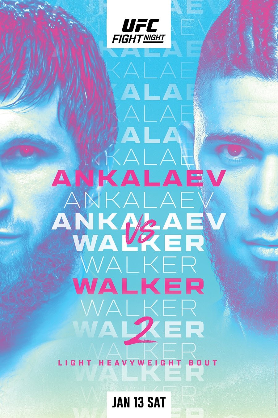 UFC Fight Night 234 Ankalaev Vs. Walker 2 Poster Print